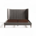 Fabric upholstered bed frame with wooden slats and modern design 200 x 160 x 80cm